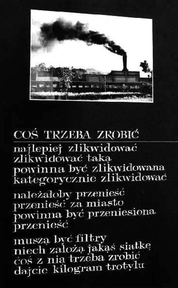 Plansza z wystawy ''Tu mieszkam'', Gdask 1984