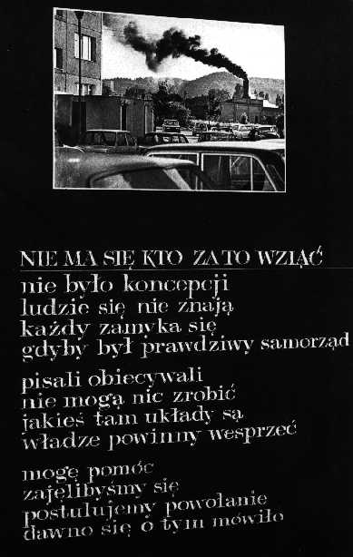 Plansza z wystawy ''Tu mieszkam'', Gdask 1984