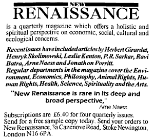 advertisement NEW RENAISSANCE