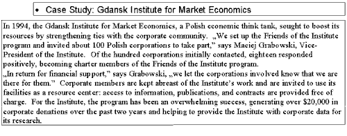 Case Study: Gdansk Institute for Market Econimics