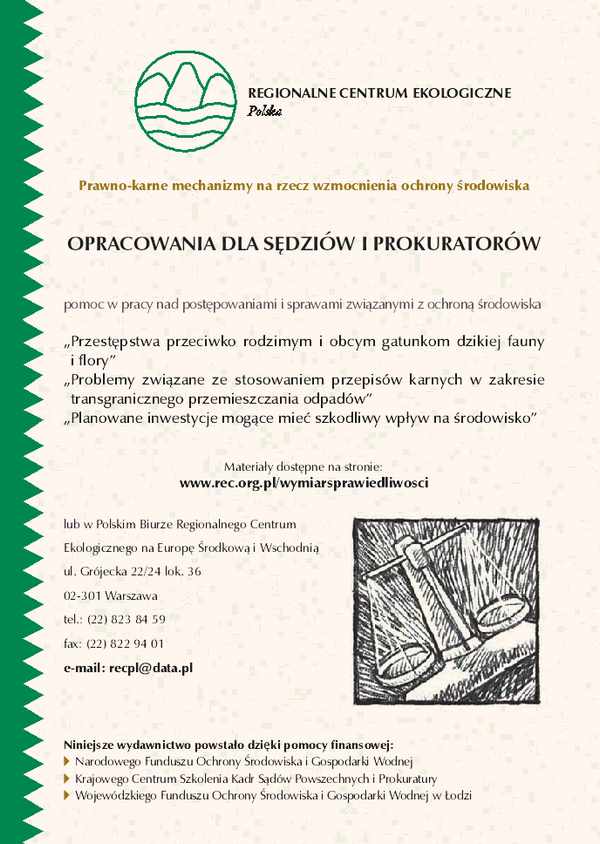 Opracowania dla sędziów i prokuratorów