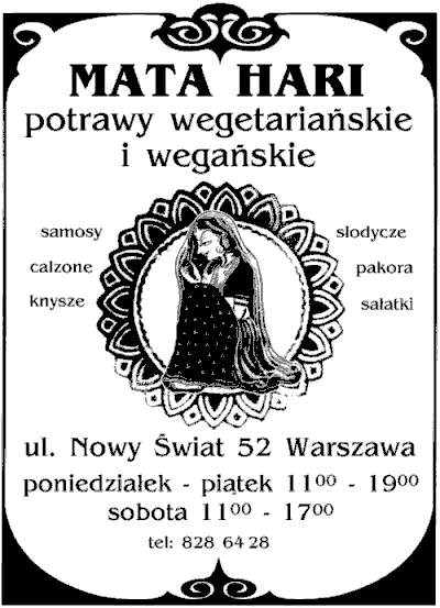 Mata Hari - potrawy wegetariaskie i wegaskie